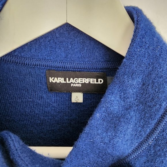 Karl Lagerfeld Wool Cocoon Coat - Picture 6 of 13